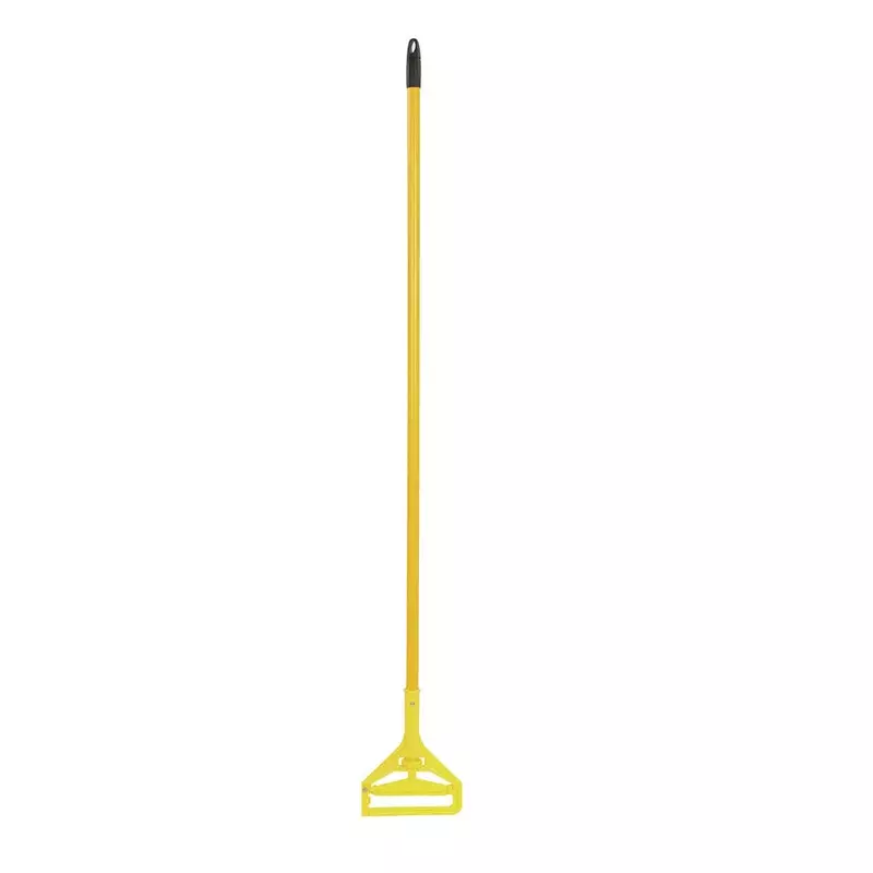 Boardwalk Quick-Change Side-Latch Mop-Head Handle, Yellow
