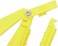 Boardwalk Quick-Change Side-Latch Mop-Head Handle, Yellow