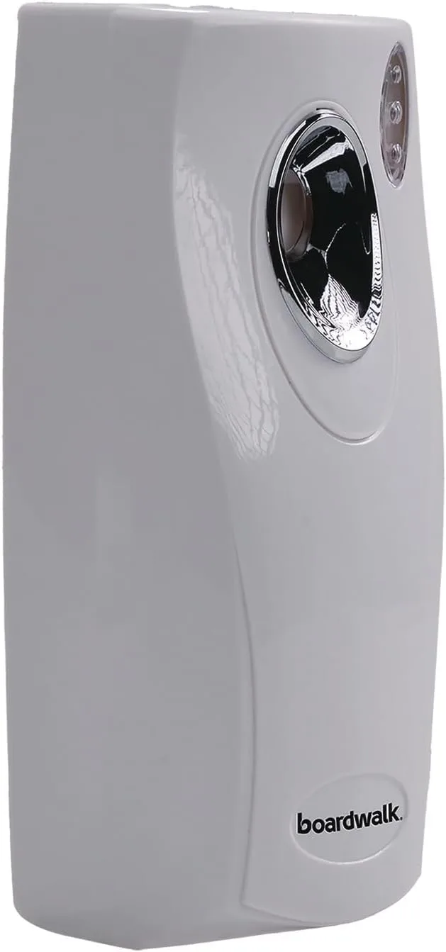 Boardwalk BWK908 Metered Aerosol Air Freshener Dispenser, White