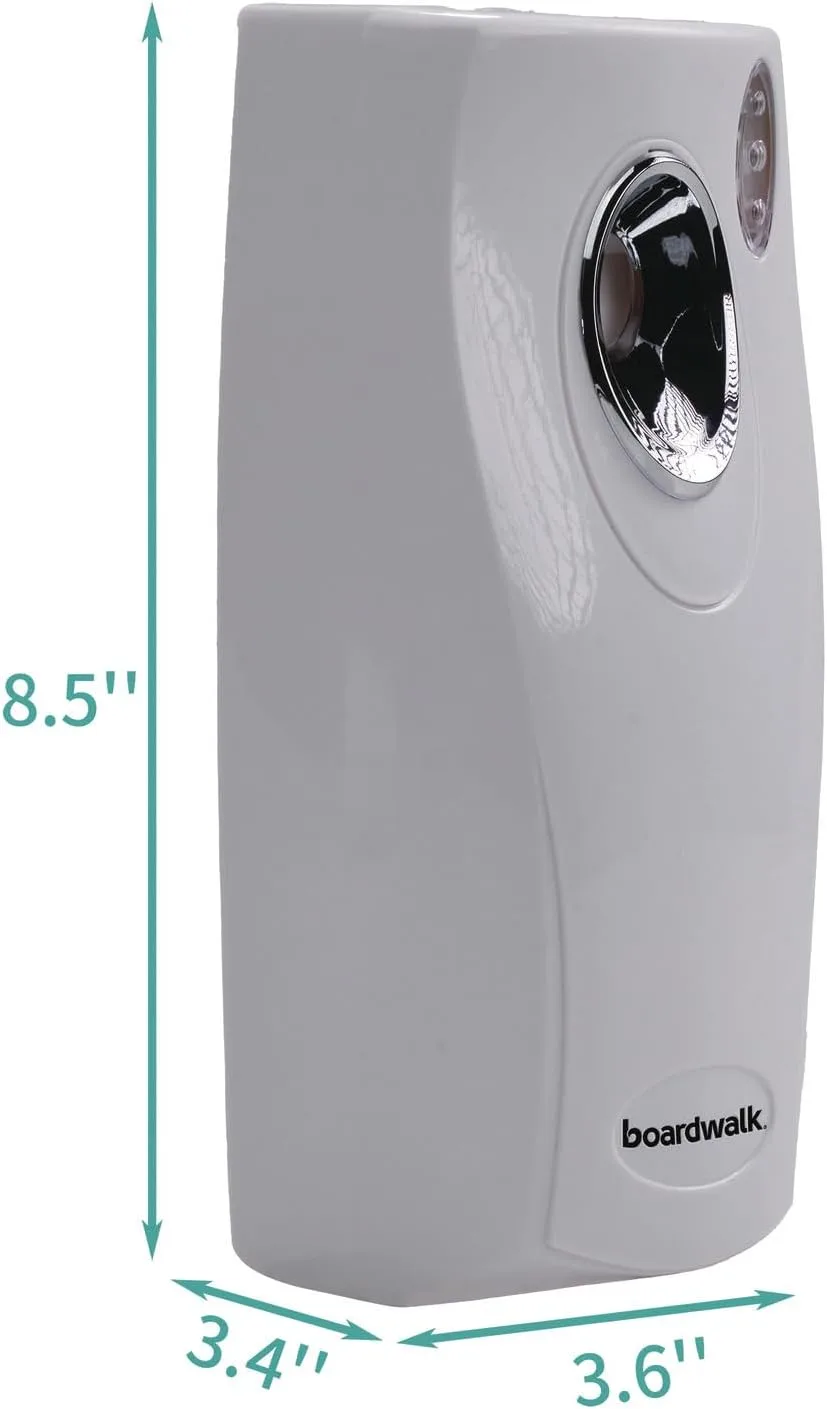 Boardwalk BWK908 Metered Aerosol Air Freshener Dispenser, White