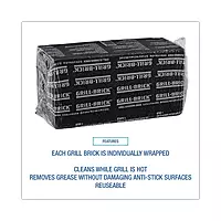 3M Grill-Brick Grill Cleaner GB12, 12 Pack of 3.5 in x 4 in x 8 in Grill Bricks, Heavy Duty