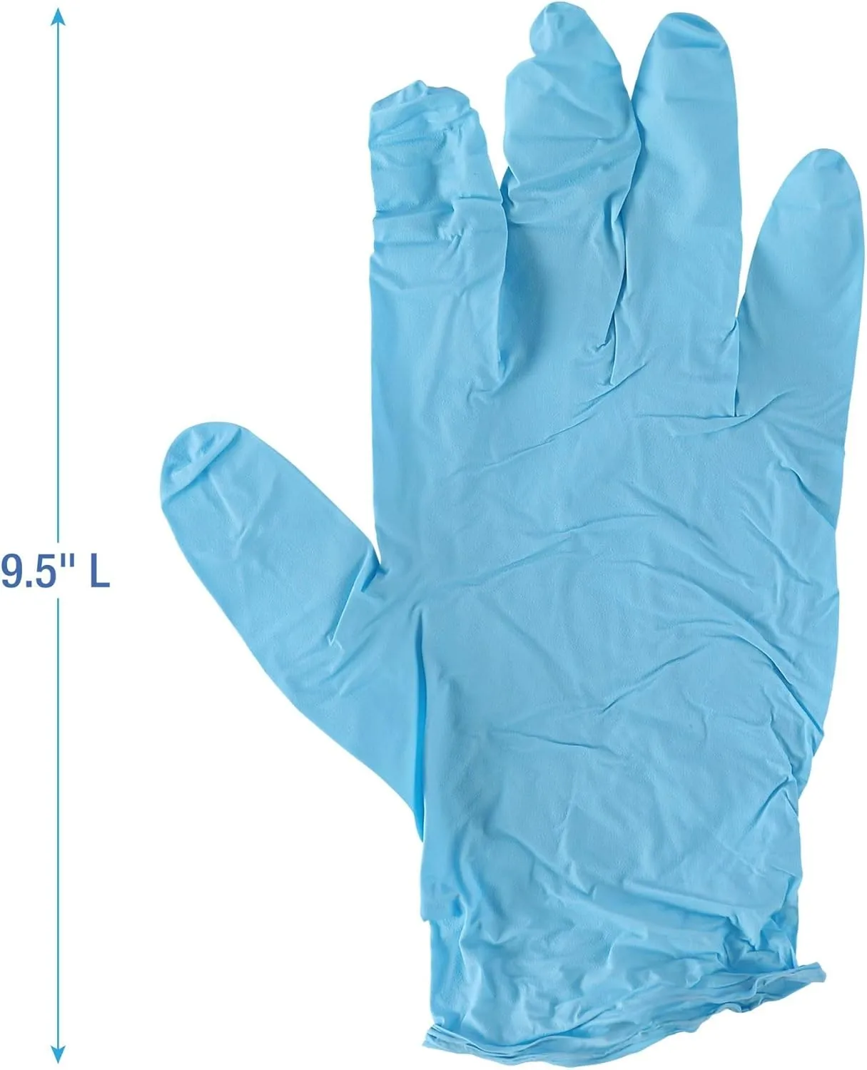 Boardwalk Disposable General-Purpose Powder-Free Nitrile Gloves, Large, Blue, 5mil, Box Of 100 Gloves