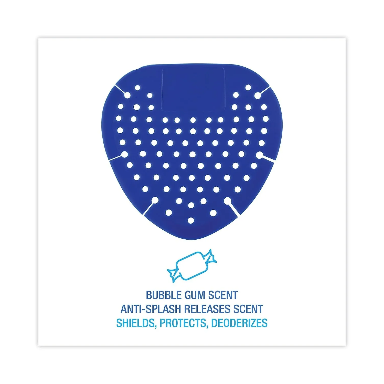 Boardwalk DSP012I072M812143000 Bubble Gum Fragrance Urinal Screen - Blue (1 Dozen)