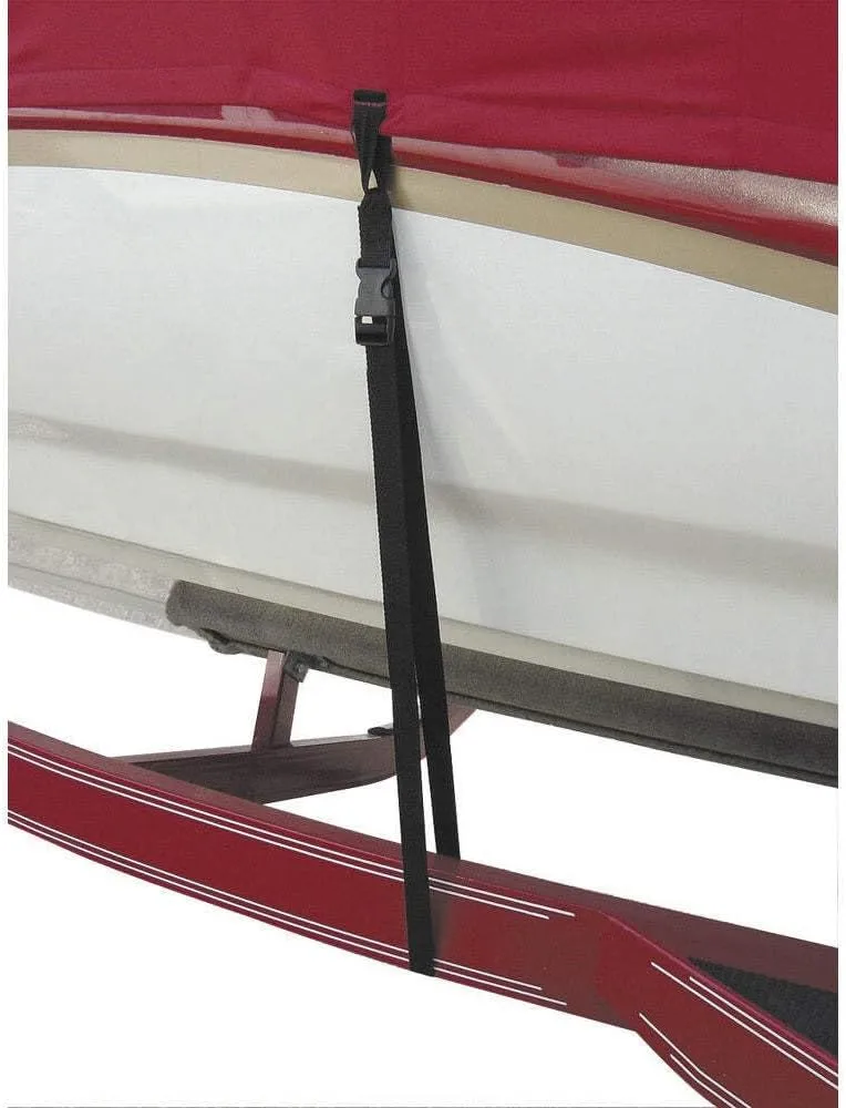 BoatBuckle Snap-Lock Boat Cover Tie-Down, 6-Pack, 1-Inch x 4-Feet