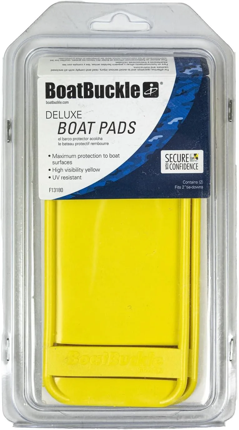 BoatBuckle Boat Pads, Ratchet Strap Protectors, Protective Sleeves for Trailer Tie Down Straps