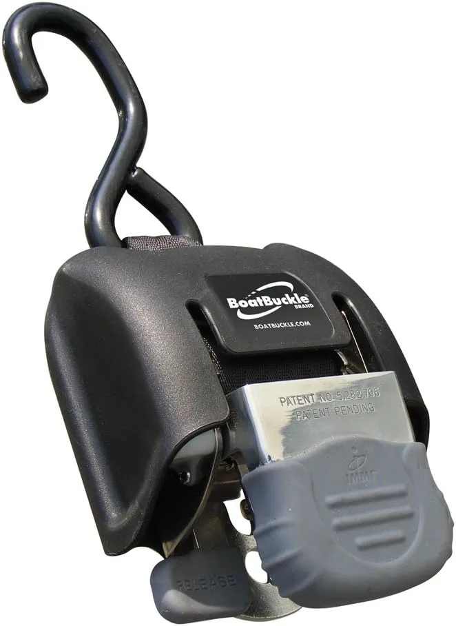 BoatBuckle G2 Retractable Transom Tie-Down - 2"-43" - Pair - Stainless Steel