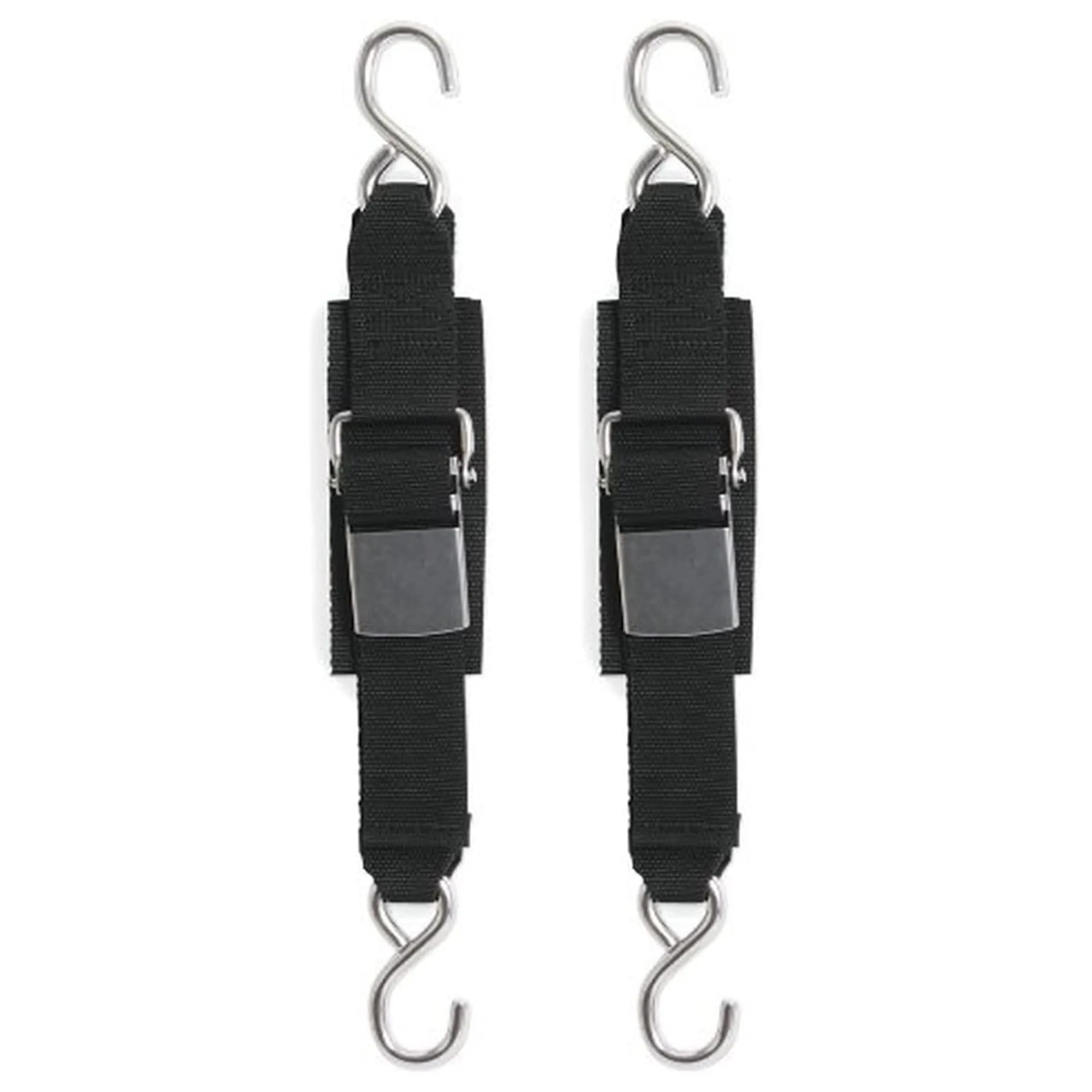 BoatBuckle Stainless Steel Kwik-Lok Transom Tie-Down- Pack of 2 2-inch X 4-feet