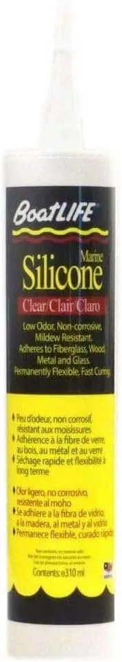 BoatLIFE Silicone Rubber Sealant Cartridge - Clear
