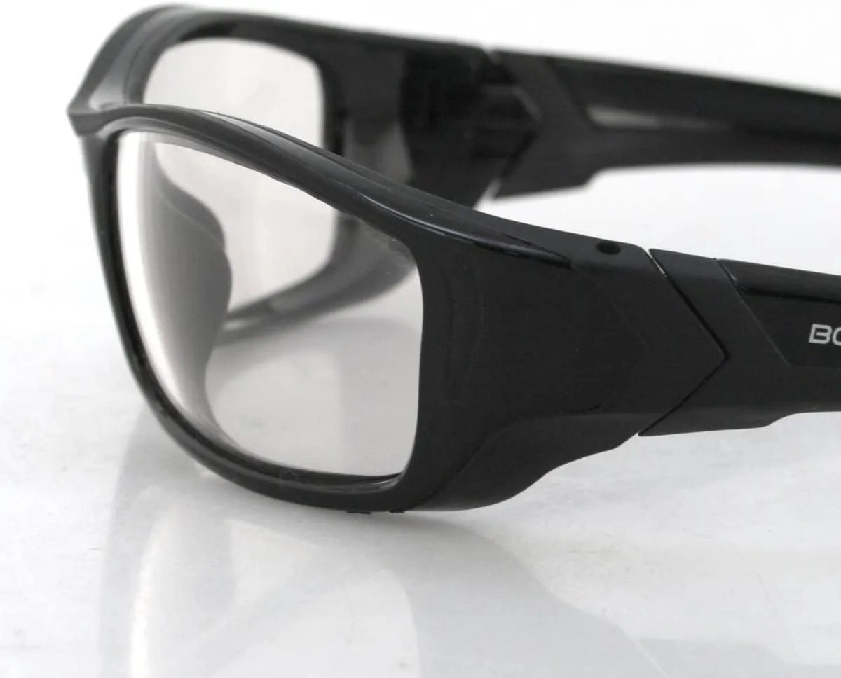 Bobster ® Hooligan, Gloss Black Frame, Clear Photochromic Lens