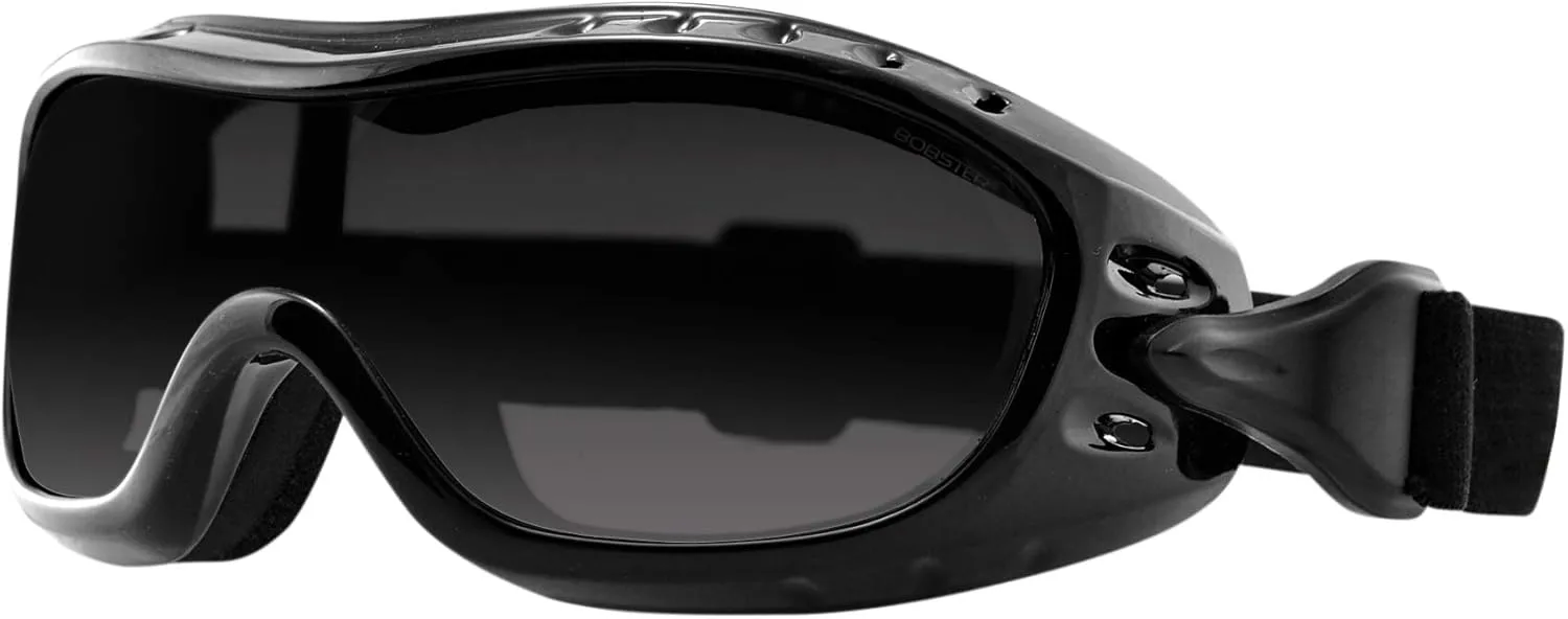 Bobster Night Hawk, Gloss Black Frame, Smoked Photochromic Lens