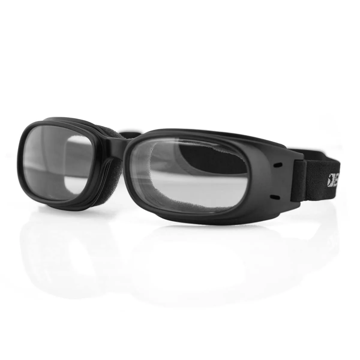 Bobster Piston Goggles, Matte Black Rubber Frame