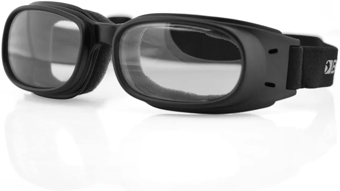 Bobster Piston Goggles, Matte Black Rubber Frame
