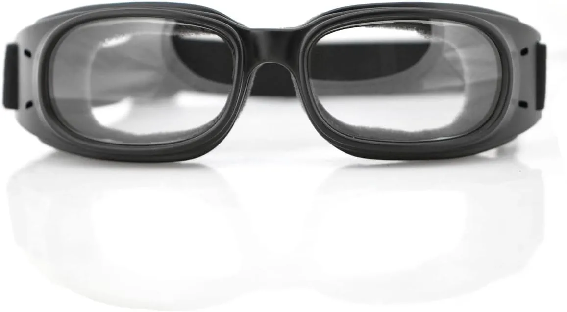Bobster Piston Goggles, Matte Black Rubber Frame