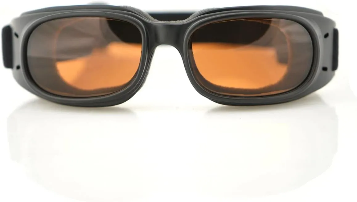 Bobster Piston Goggles, Matte Black Rubber Frame