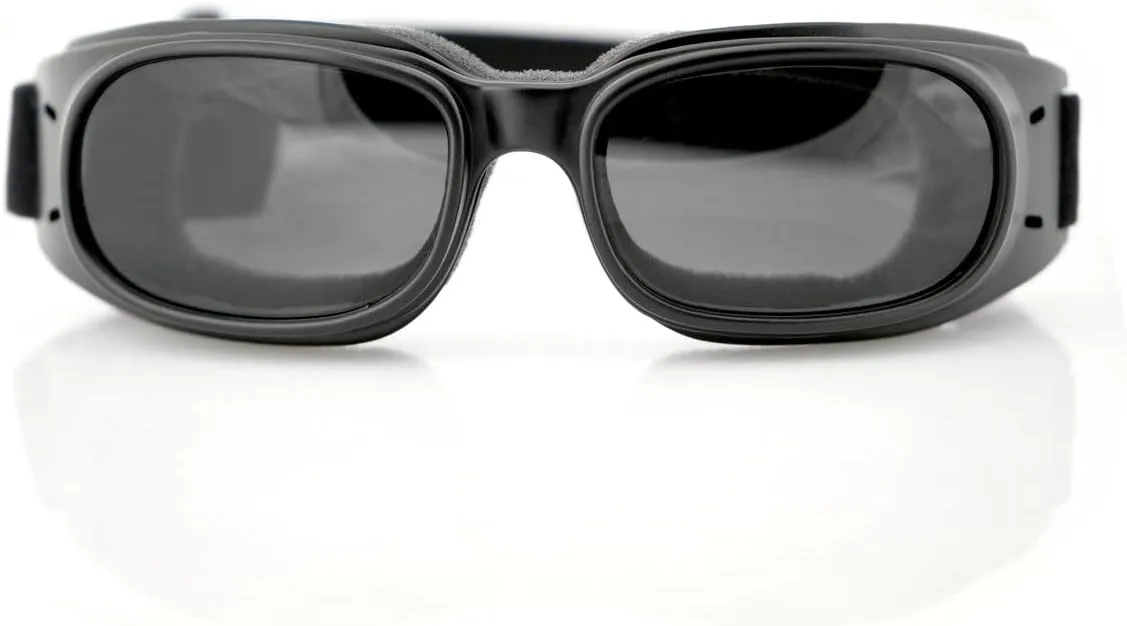 Bobster Piston Goggles, Matte Black Rubber Frame