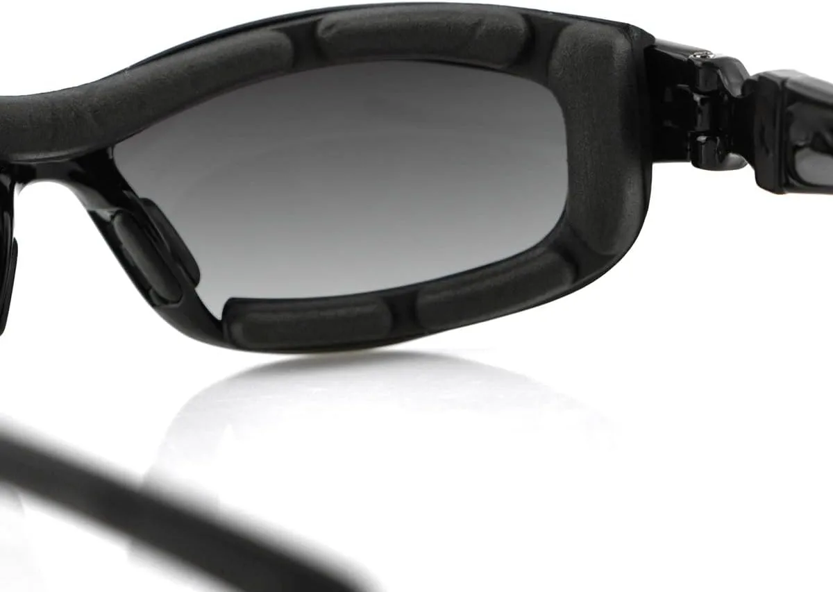 Bobster ® Road Hog 2, Gloss Black Frame, Dual Grade Reflective, Smoked, Amber, & Clear Lens