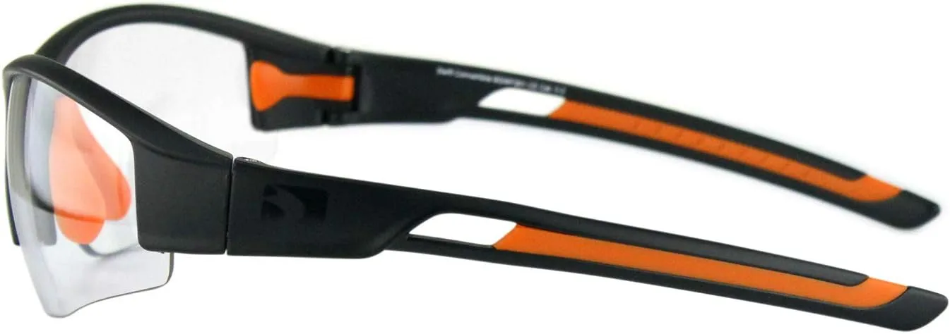 Bobster ® Swift, Matte Black and Orange Frame, Smoked, Yellow, & Clear Lens