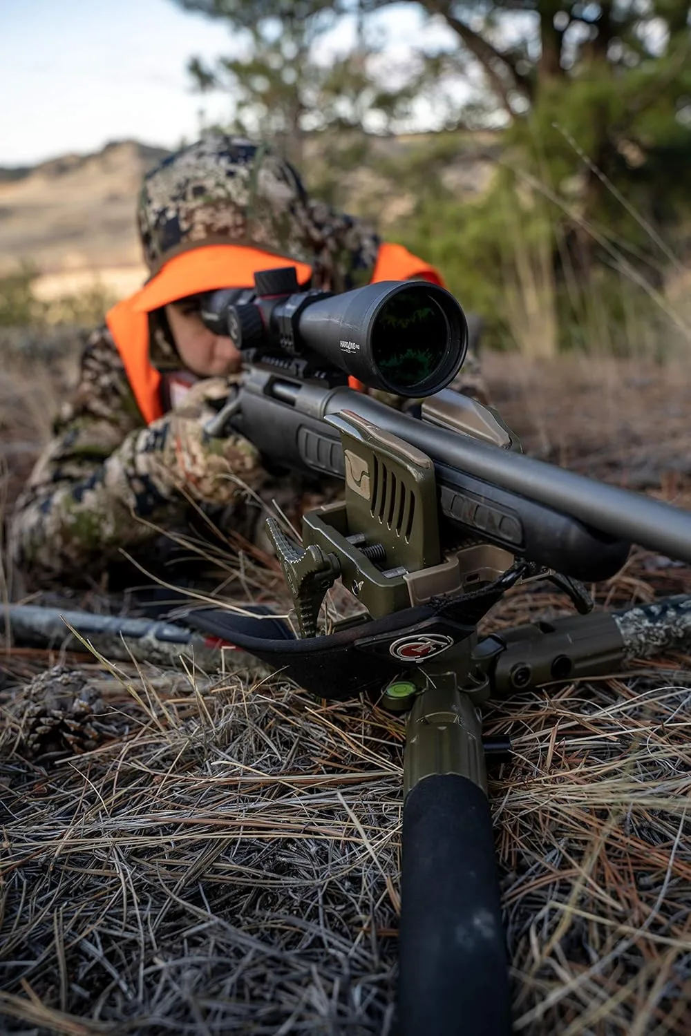 BOG DeathGrip Realtree Excape Camo Tripod with Durable Aluminum Frame, Lightweight, Stable Design, Bubble Level