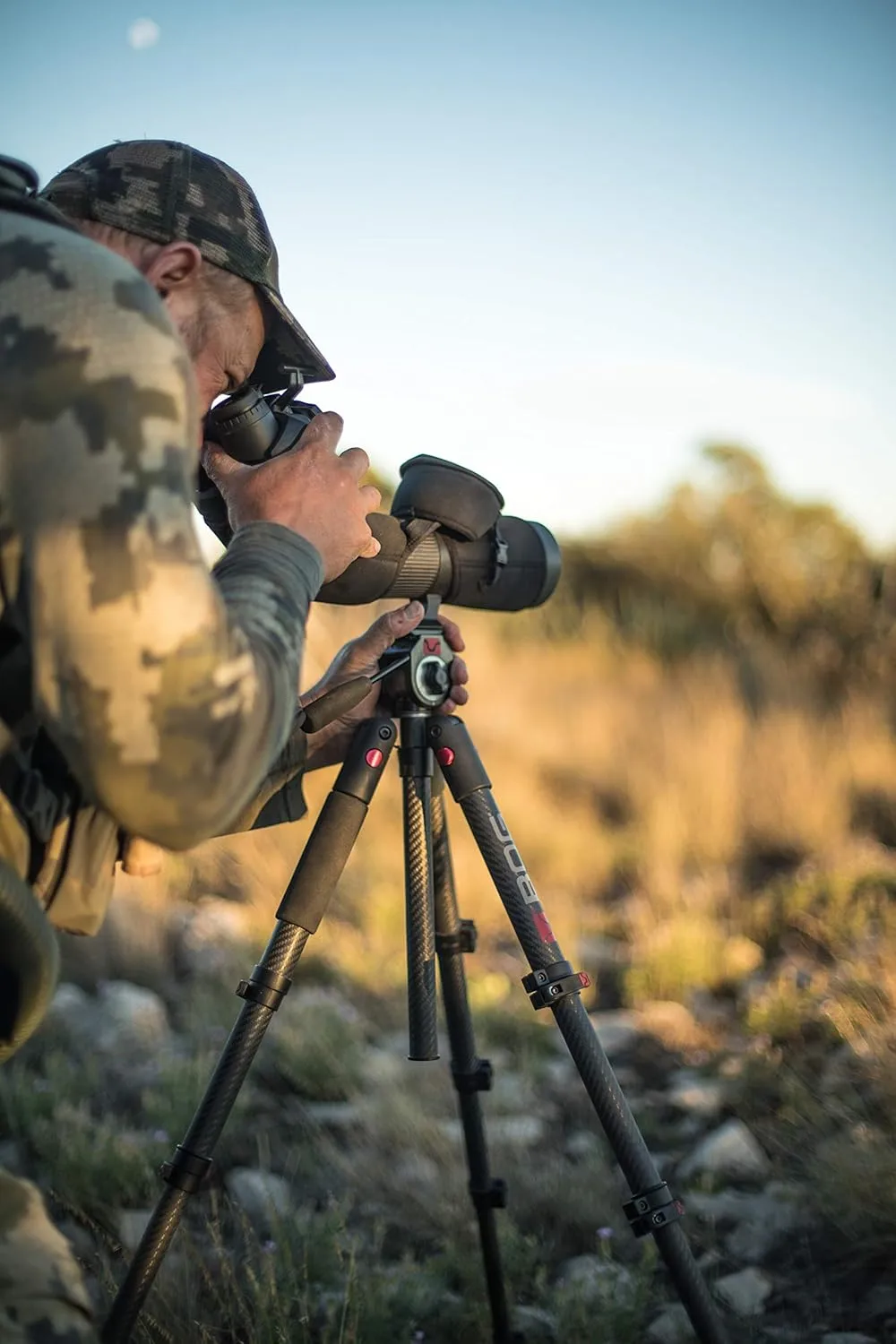 BOG Great Divide Western Tripod with Lightweight Carbon Fiber Construction, Arca-Swiss Compatibility, Retractable Spikes