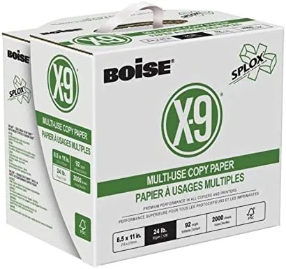 BOISE ASPEN 30% Recycled Laser Paper, 8 Reams (4000 Sheets), 8.5 x 11, 24 lb, 96 Bright