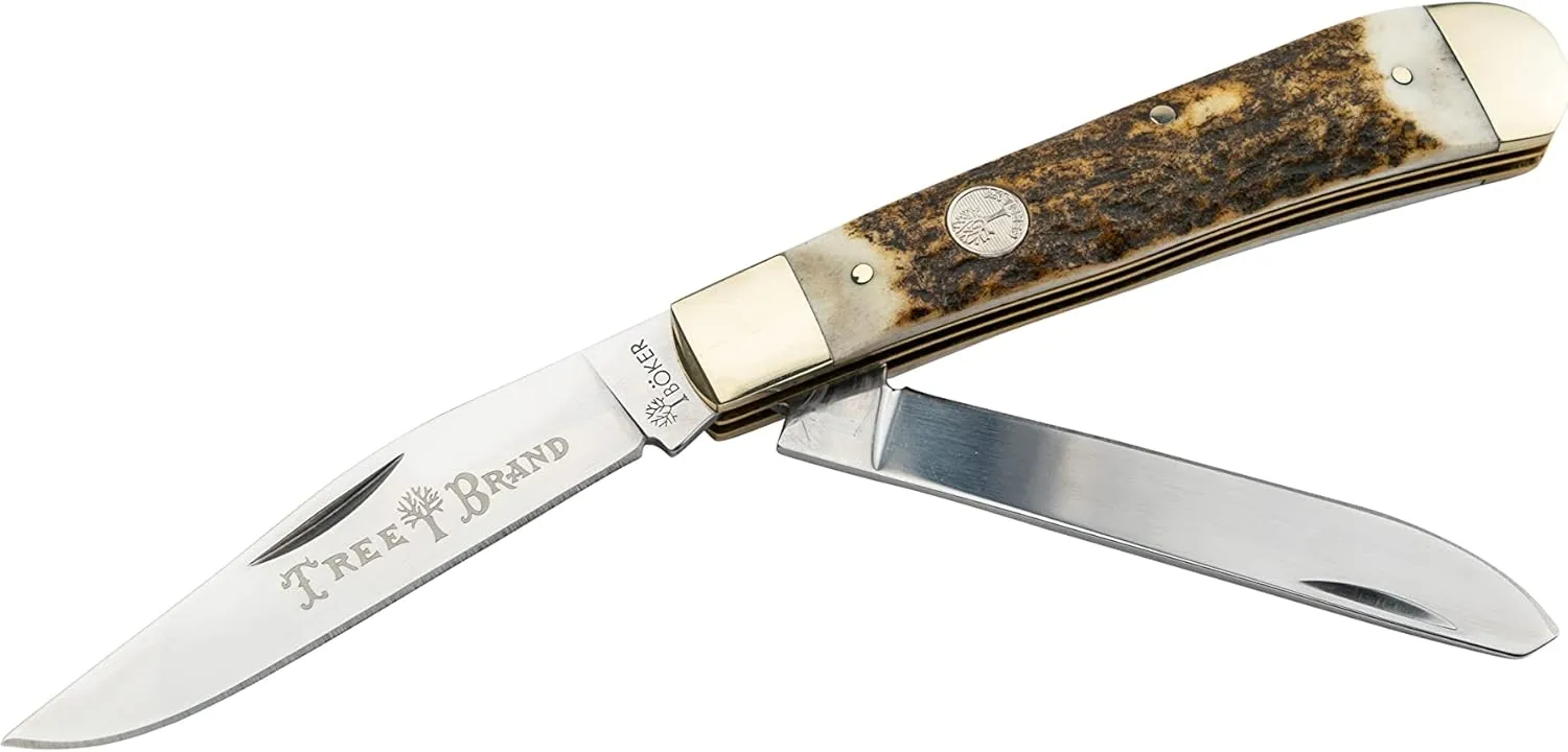 BÖKER Traditional Series 2.0 Trapper – Dual-Blade Slip-Joint Pocket Knife, Made in Solingen Germany