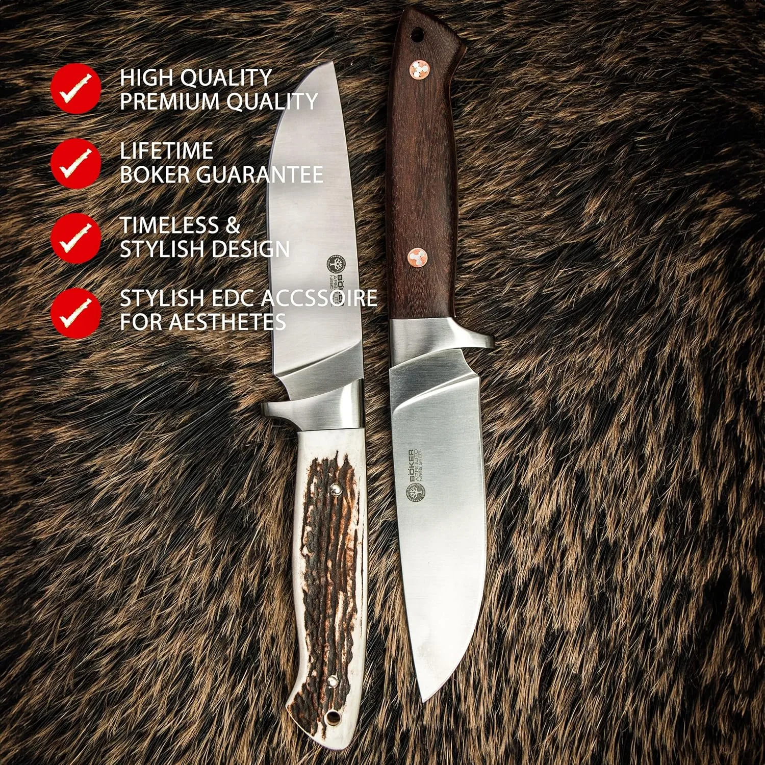 BOKER Arbolito Hunter Fixed-Blade Hunting Knife