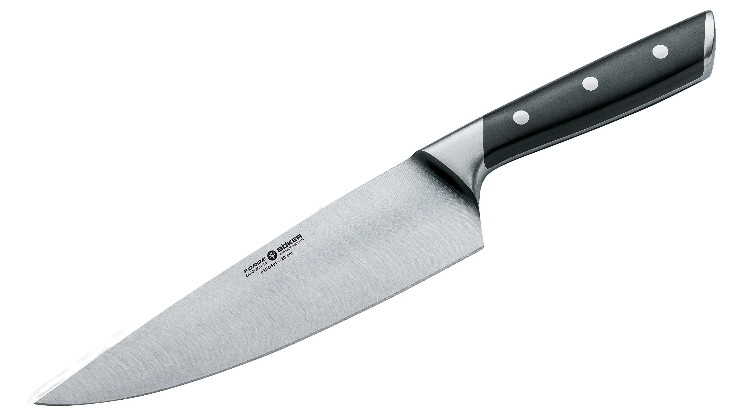 Boker Forge Chefs Knife with 7 1/8 in. Blade, Black