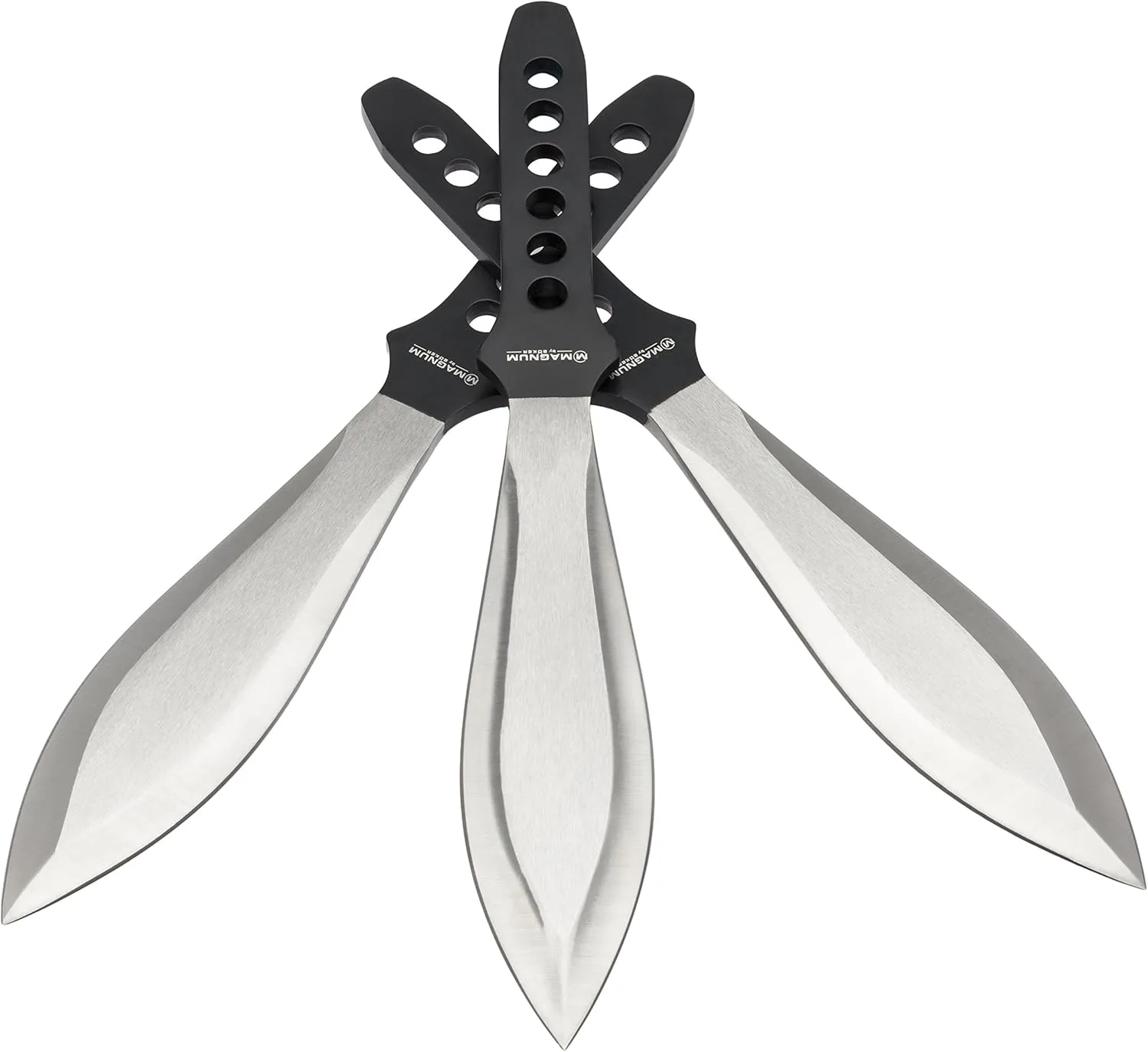 Boker Magnum 02GL193 Set Profi-I Throwing Knife with 10 1/4 in. 420 Stainless Steel Blade, Black