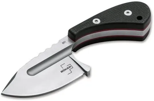 Boker Plus Sigyn - 1.97" Satin D2 Drop Point Blade with G10 Scales and Ball Chain Kydex Neck Sheath Designed by andre