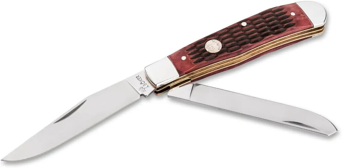 BÖKER Traditional Series 2.0 Trapper – Dual-Blade Slip-Joint Pocket Knife, Made in Solingen Germany