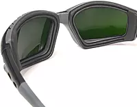 Bollé Safety 253-TR-40089 Tracker Safety Eyewear with Black/Gray Polycarbonate + TPE Full Frame and Welding Lens