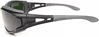 Bollé Safety 253-TR-40089 Tracker Safety Eyewear with Black/Gray Polycarbonate + TPE Full Frame and Welding Lens