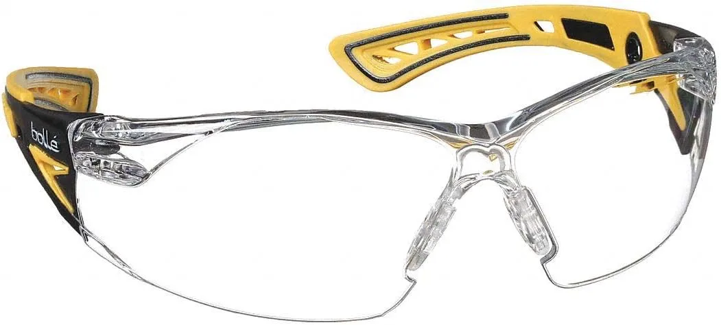 BOLLE Rush+ Small Safety Glasses with PLATINUM Anti-Scratch/Anti-Fog Coating