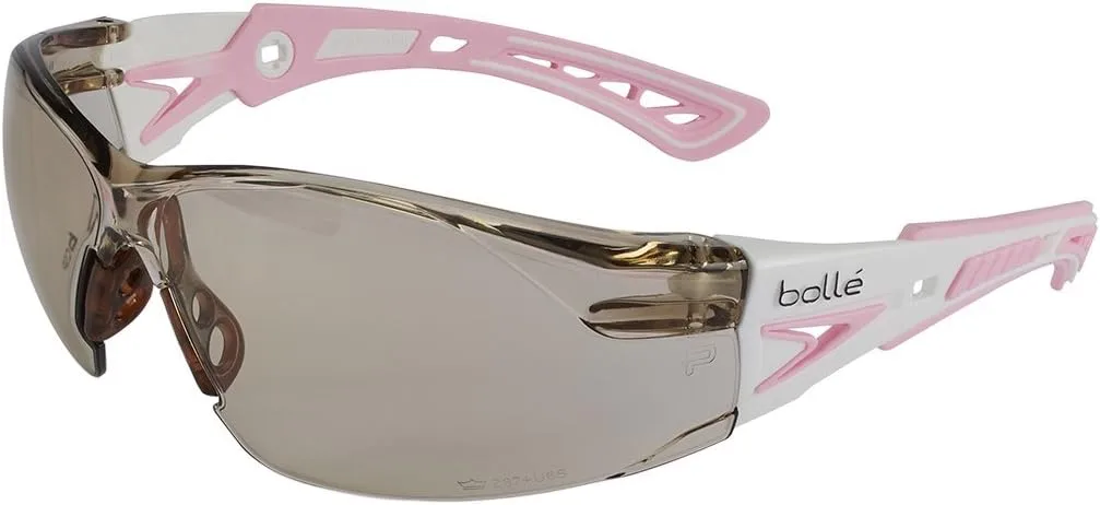 BOLLE Rush+ Small Safety Glasses with PLATINUM Anti-Scratch/Anti-Fog Coating