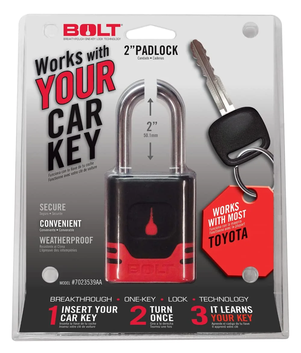 Bolt 7023539 Padlock for Toyota Keys