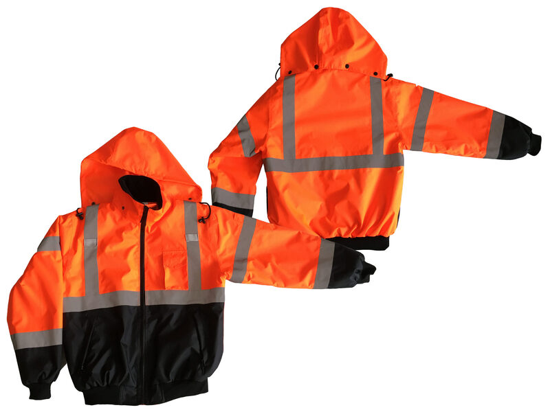 Two in One Bomber jacket,Hi-Viz Orange,class 3.