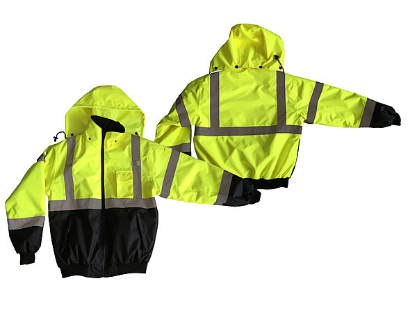 Two in One Bomber jacket,Hi-Viz lime,class 3