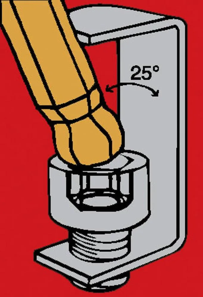 Bondhus 10911 7/32" Ball End Tip Hex Key L Wrench with ProGuard Finish and Long Arm, 4.9", 5 Piece