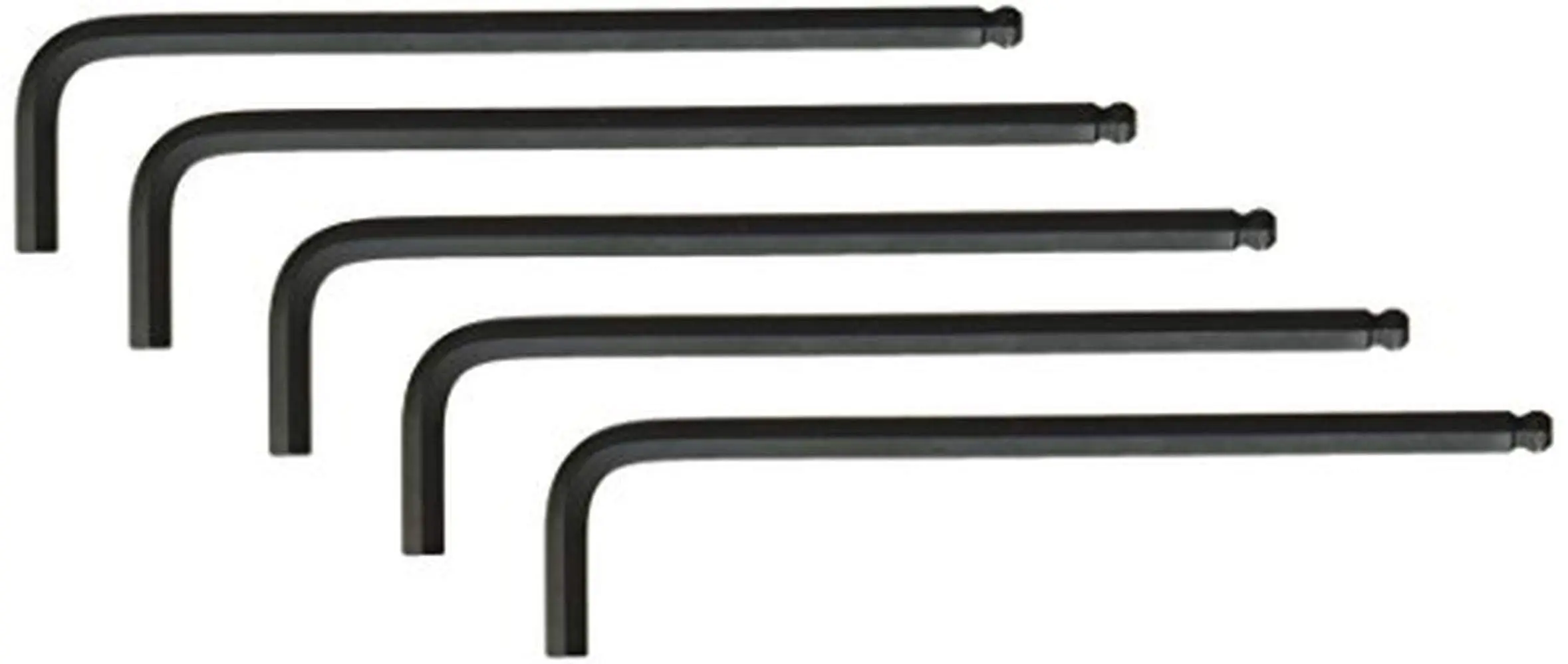 Bondhus 10912 1/4" Ball End Tip Hex Key L Wrench w/Long Arm, 5.6"