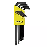 Bondhus 10936 set of 12 Balldriver L-wrenches, ProGuard Finish, sizes .050-5/16-Inch