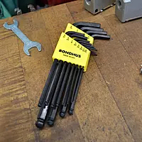 Bondhus 10936 set of 12 Balldriver L-wrenches, ProGuard Finish, sizes .050-5/16-Inch