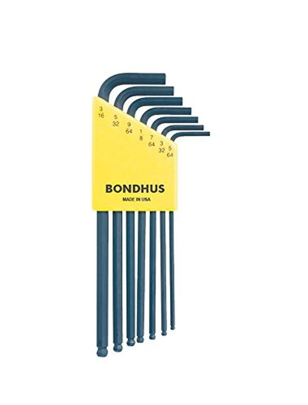 Bondhus 10945 Set of 7 Balldriver L-Wrenches 5/64-3/16"