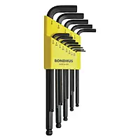Bondhus 10937 Set of 13 Balldriver L-wrenches, sizes .050-3/8-Inch One Size Classic
