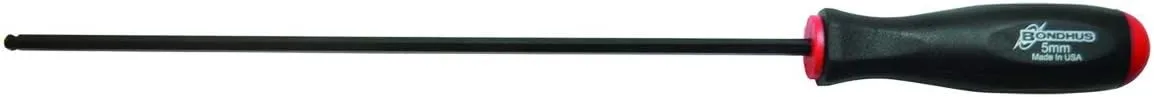 Bondhus 3756 Extra Long 3.0mm Ball End Screwdriver w/ProGuard Finish, multi, one size
