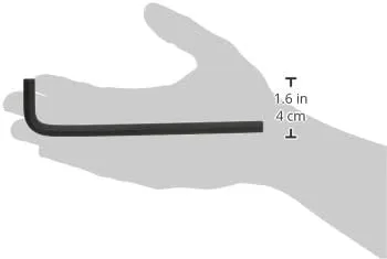 Bondhus 12113 5/16" Hex Tip Key L Wrench with ProGuard Finish, 6.0", 5 Piece