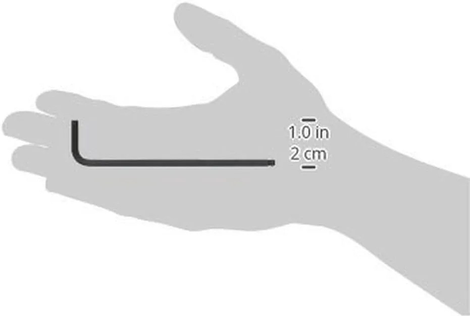 Bondhus 10909 5/32-Inch Ball End Tip Hex Key L Wrench with ProGuard Finish and Long Arm, 4.2-Inch, pack of 1