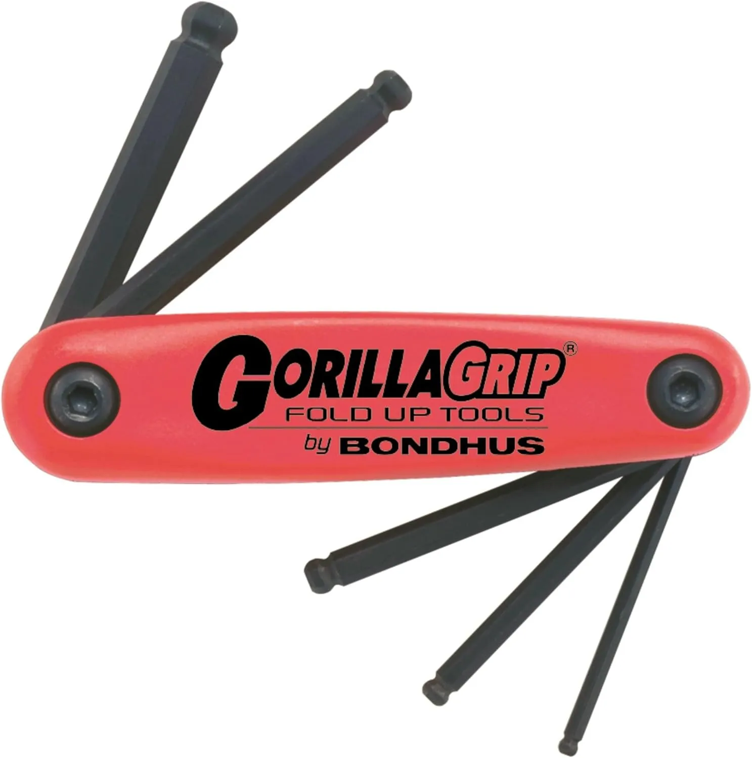 Set 5 Ball End GorillaGrip Fold-up Tools 5-10mm