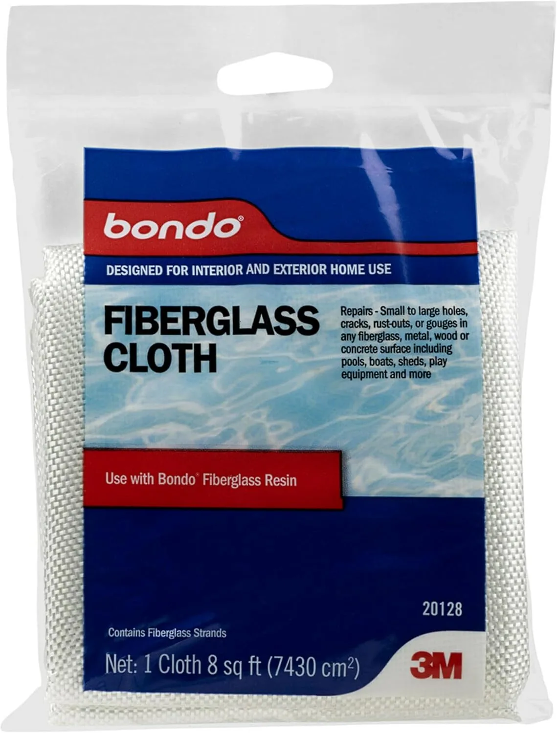 Bondo Fiberglass Resin Repair Kit, 00422, 0.9 Quart