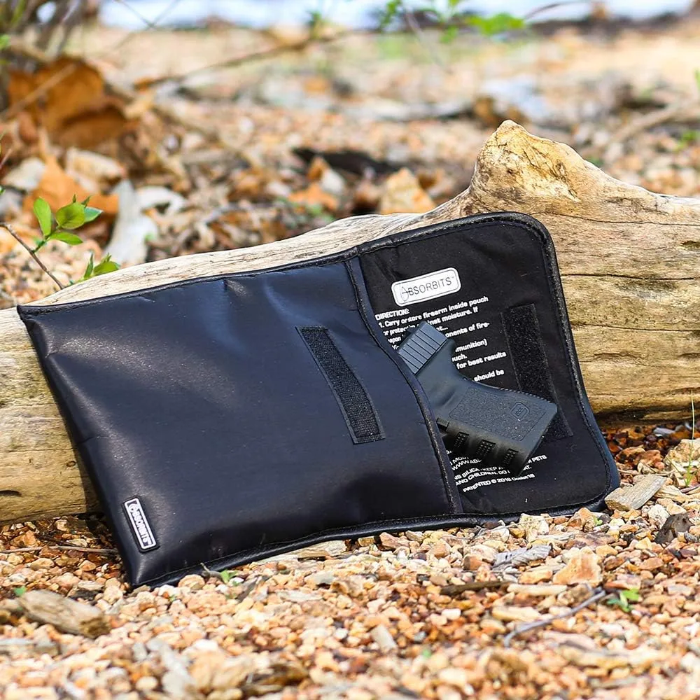 BONE-DRI Rust Prevention Gun & Ammo Bag - Moisture Absorbing Gun Bag for Handguns