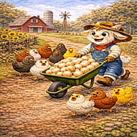 Billy the Kid Counts His Chickens